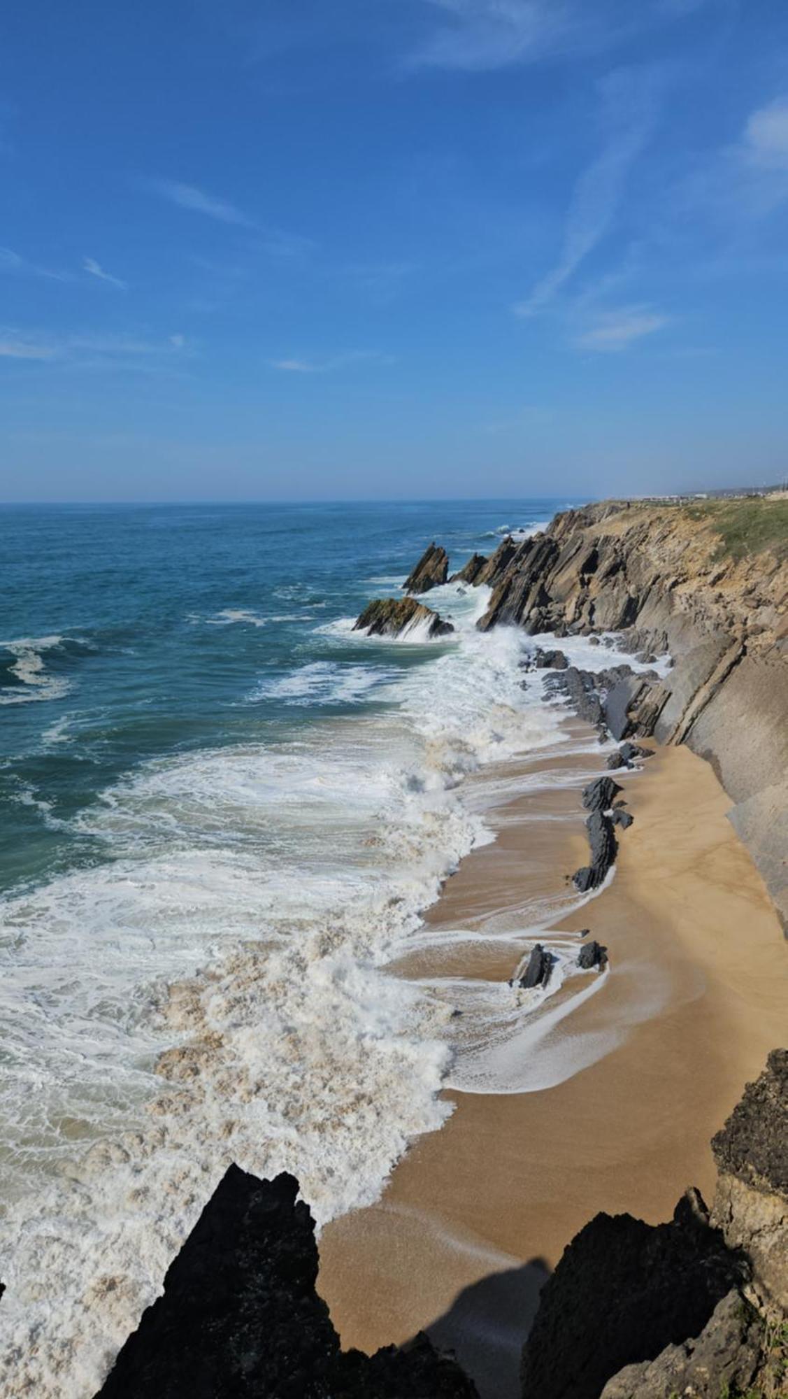 パタイアスNazare Uninterrupted Views And Sounds Of The Seaアパートメント エクステリア 写真